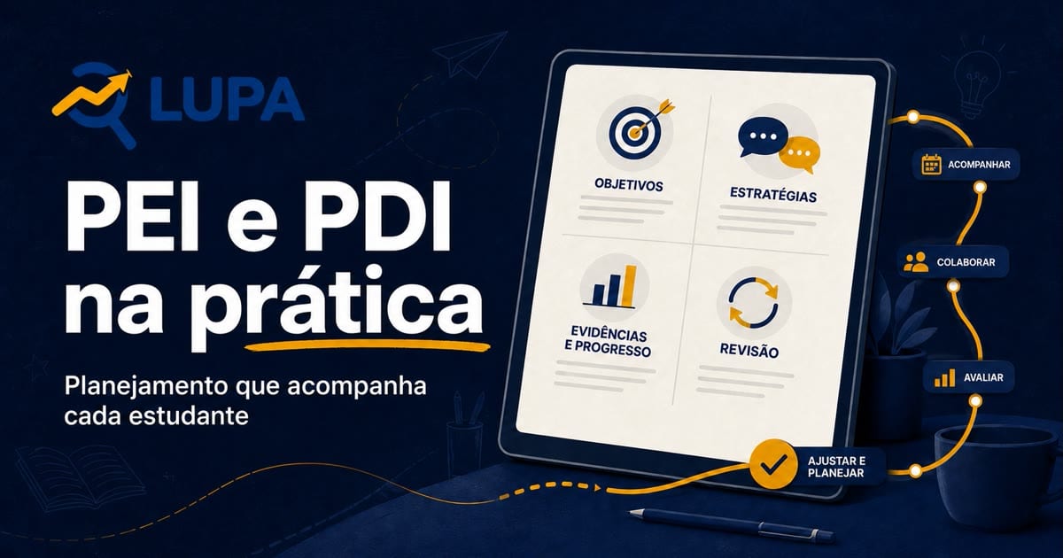 Capa do artigo: PEI e PDI: planejamento para inclusão